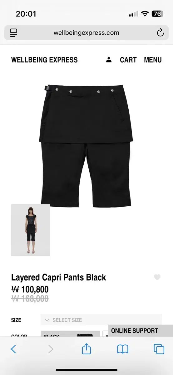 ウェルビ-エクスプレス カプリパンツ