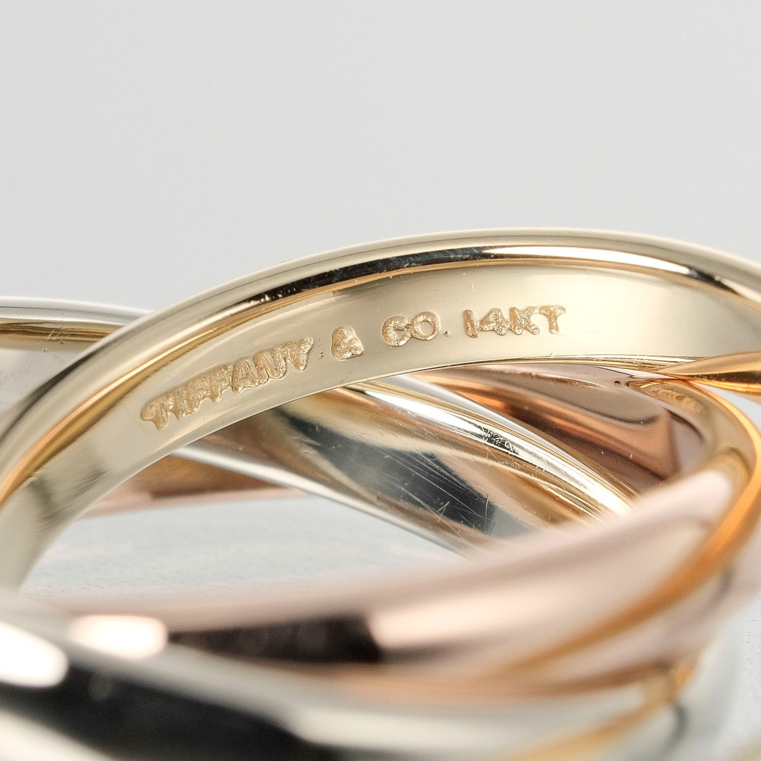 赤字超特価 ティファニー トリニティ 9号 リング 指輪 8.82g K14