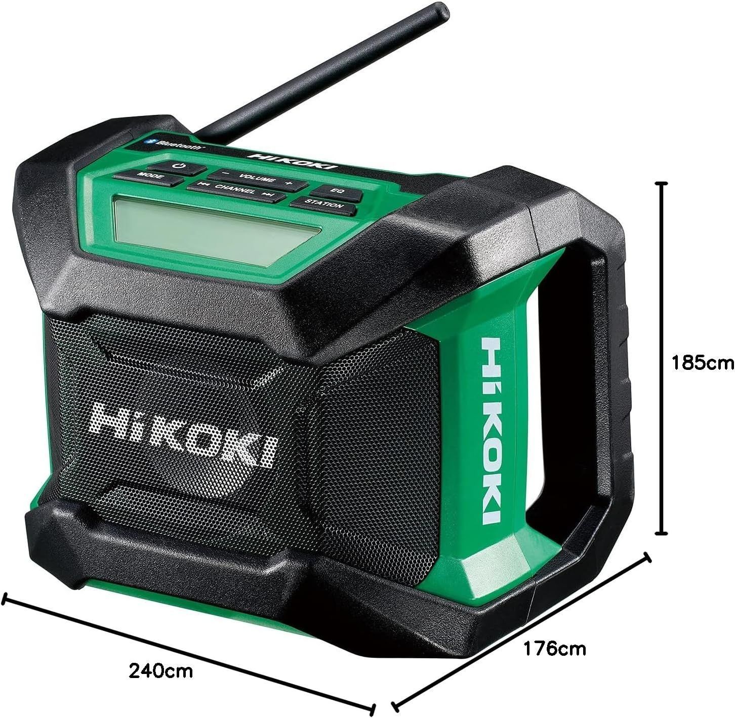 HiKOKI ハイコーキ 14.4V 18V共用 コードレスラジオ 小型軽量タイプ Bluetooth機能搭載 AC100V使用可 蓄電池 充電器別売り UR18DA NN HRDEVELOPMENT_JP