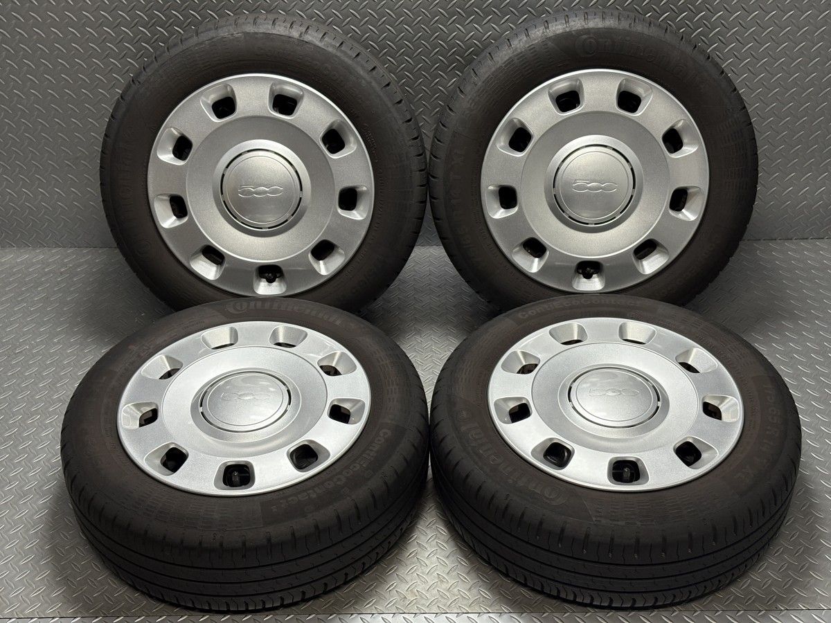 送料無料FIAT500 14インチ 5.5J +35 4穴98 純正 スチールホイール 