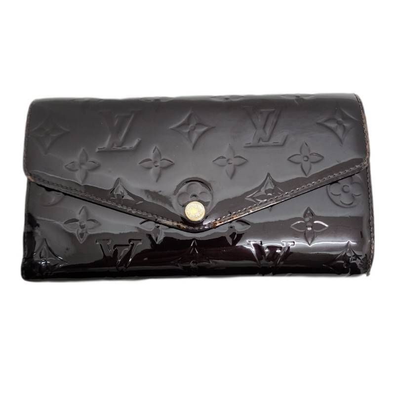 ルイヴィトン ポルトフォイユ サラ 二つ折り アマラント ヴェルニ