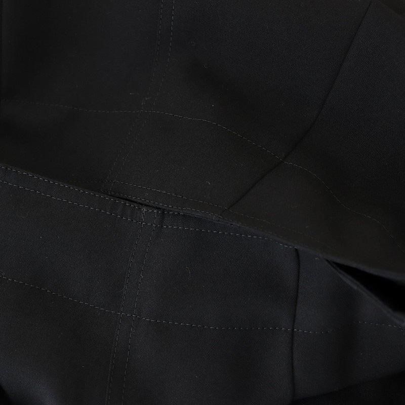 スピック&スパン Spick&Span カーゴポケットAラインスカート ロング フロントスリット 36 黒 ブラック /DF ■OS