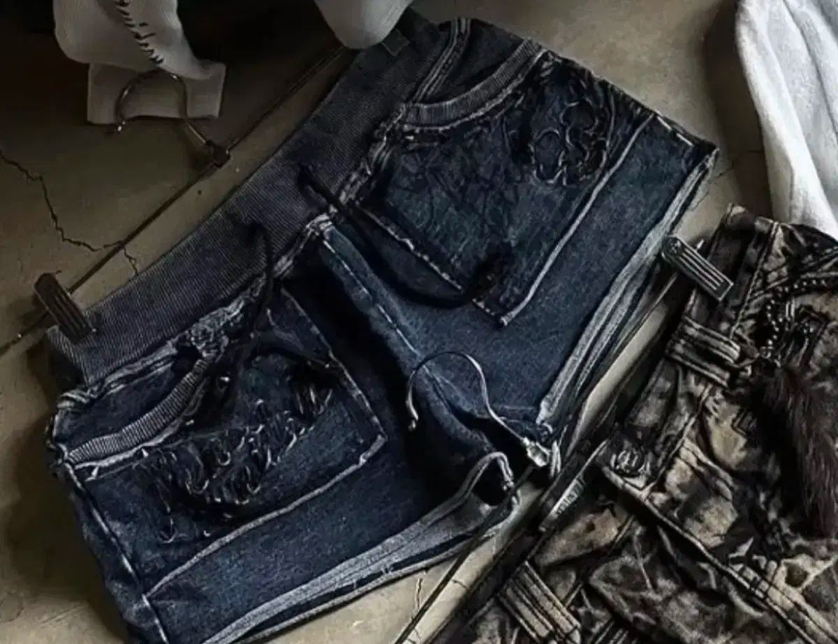 shop502 ショートパンツ ゴーストハーレム Q ヴィンテージ パウニング 133