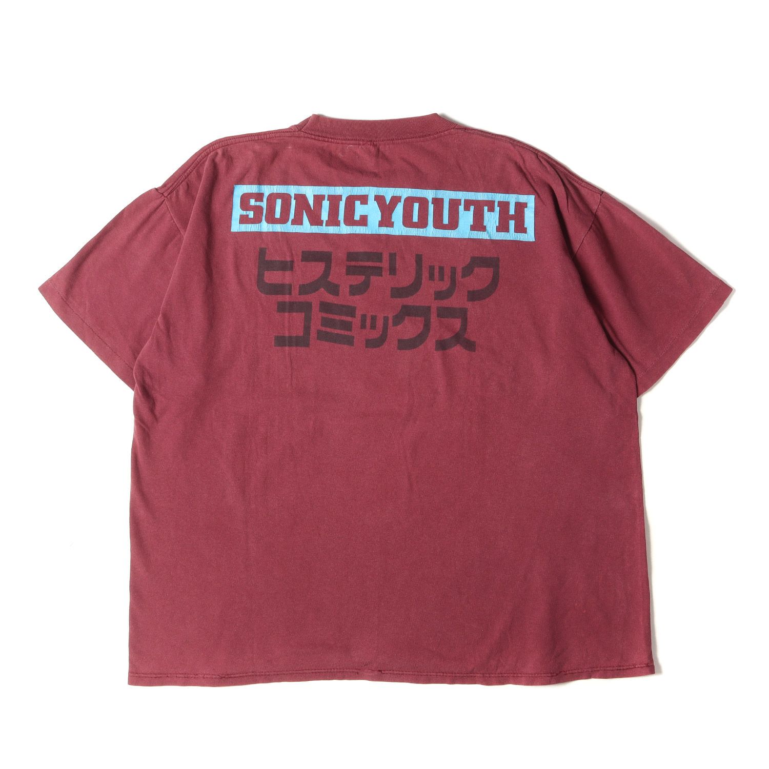 90s SONIC YOUTH ソニックユース 無敵戦隊 クルーネック 半袖 Tシャツ 