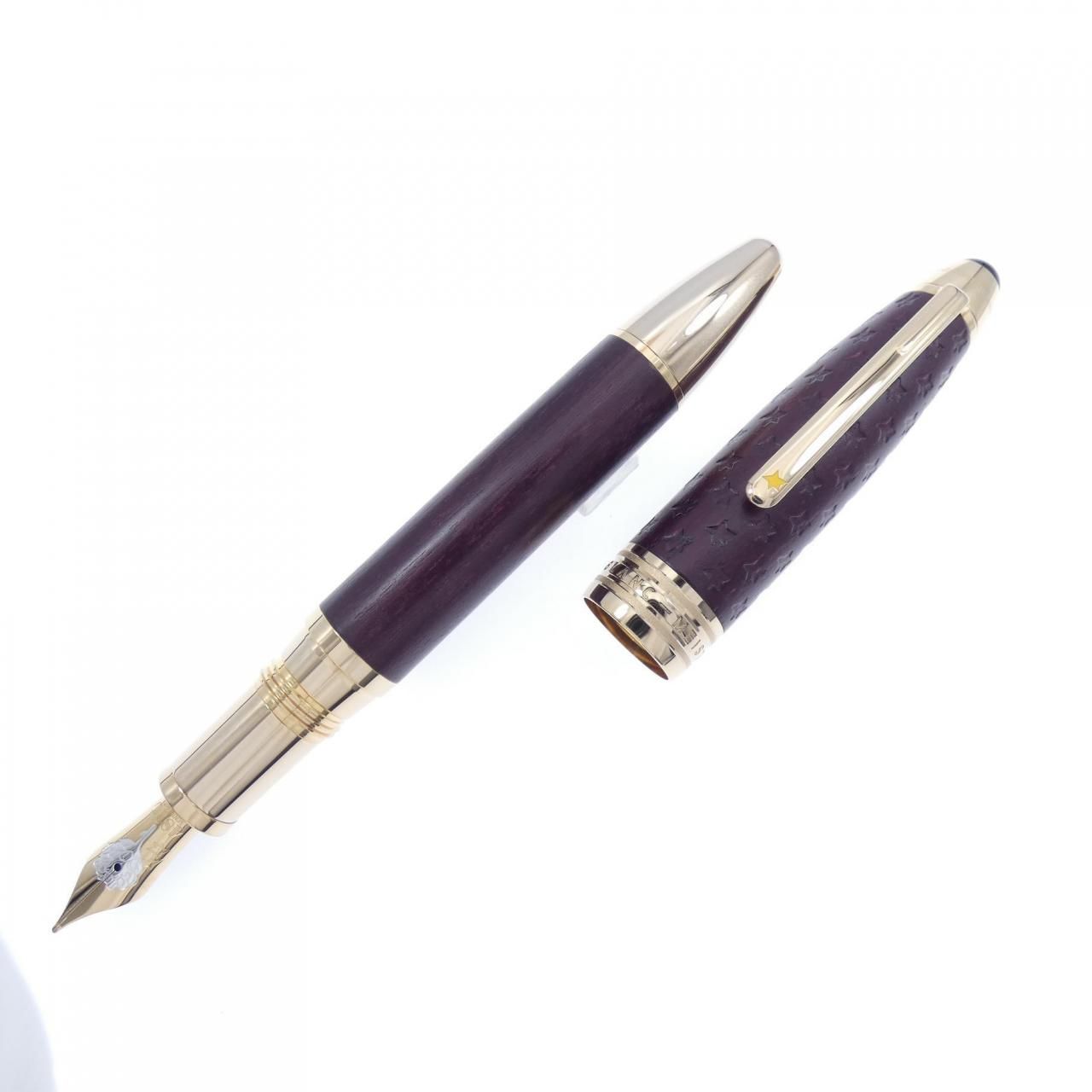 モンブラン 万年筆 146 ソリテール カリグラフィー ゴールドリーフ