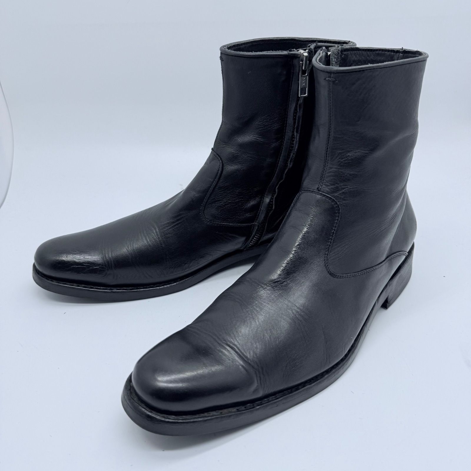 n.d.c nom de code made by hand side zip boots leather black エヌディーシー サイドジップブーツ 本革 40 25.5