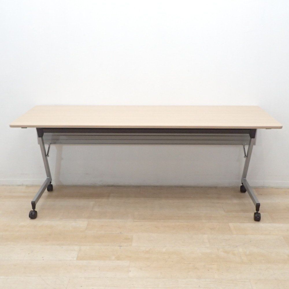 ITOKI イトーキ スタックテーブル THXP-186X-98 ナチュラル W1800 ミーティング サイドフォールド 会議室 幕板 EG18287 オフィス家具