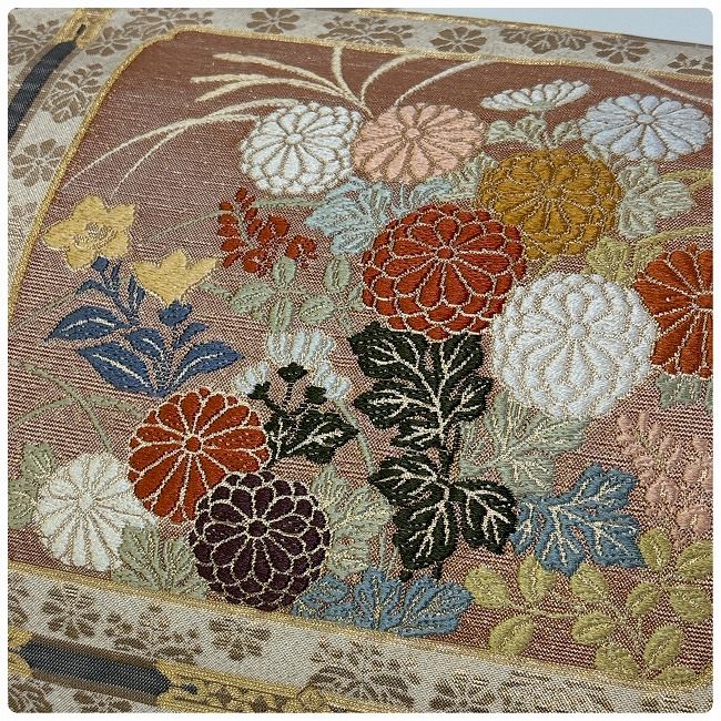 ☆つくり帯 二重太鼓 リメイク 桃山蒔絵紋 ☆ re005 - メルカリ 