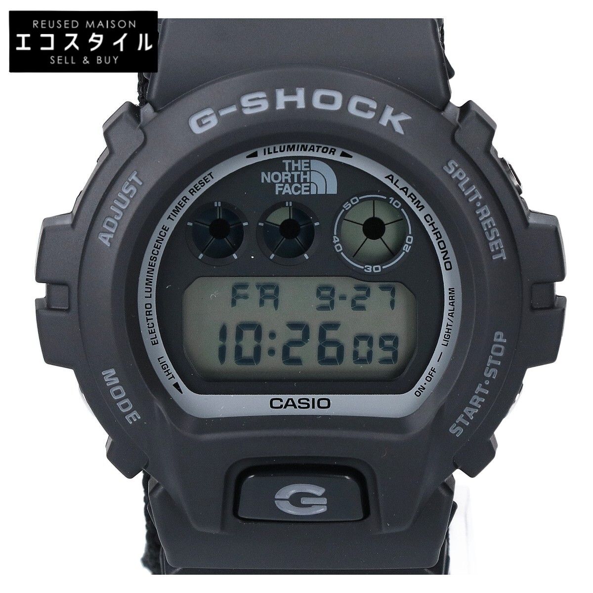 G-SHOCK ジーショック SupremeシュプリームｘTHE NORTH FACEノースフェイス【美品】DW-6900NS-1CR 限定トリプルコラボモデル デジタル