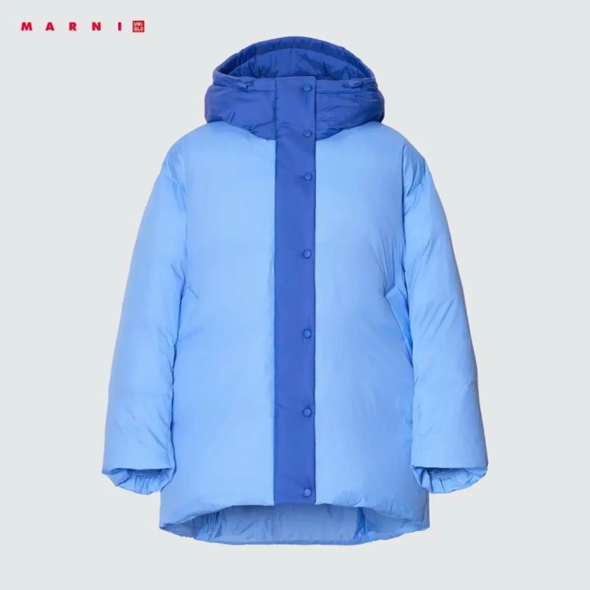 MARNI* マルニ ロゴ ダウンジャケット キルティング ネイビー