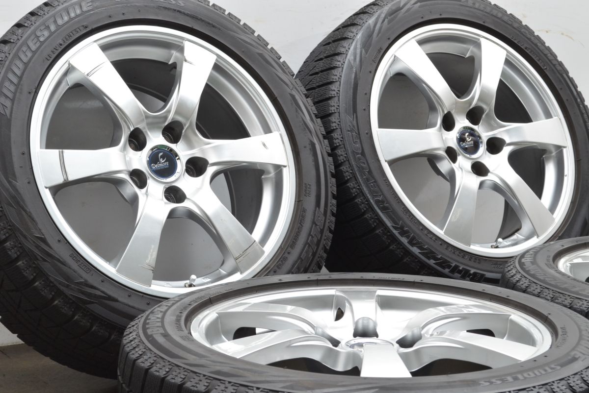 交換用に デルモア 18in 8J 35 PCD120 ブリヂストン REVO GZ 235 50R18 レクサス LS600h LS460 ホイールのみ販売