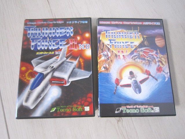 2個セット MD サンダーフォース2 サンダーフォース4 ケース 取説付き メガドライブ MO6013KOT Shops