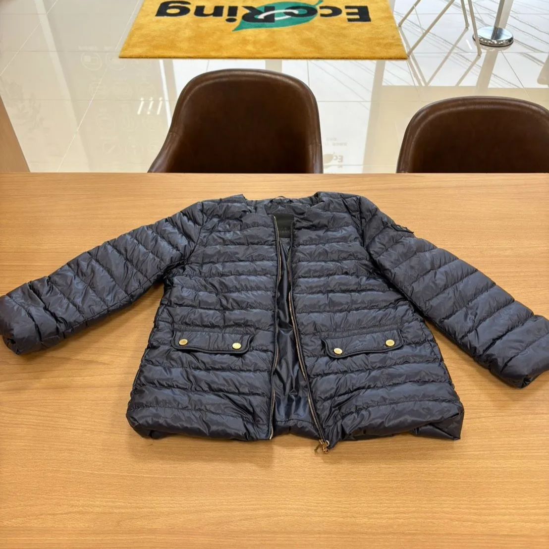 EL6 タトラス アカッチャ レディース ダウンジャケット サイズ03 ネイビー FJ11155