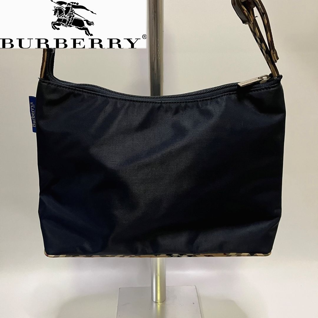 希少】BURBERRY バーバリー ショルダーバック ネイビー ノバチェック