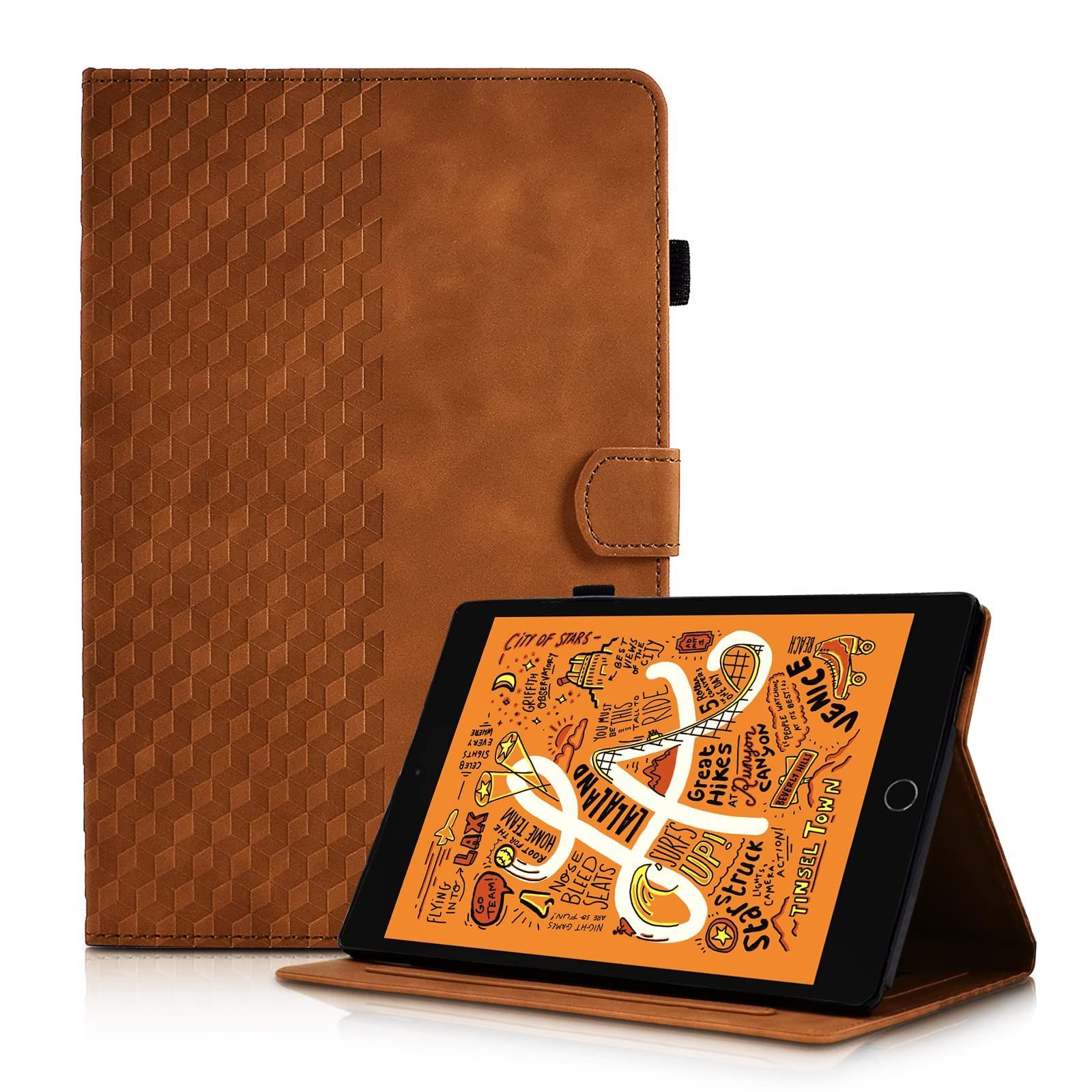 【数量限定】2 1 Mini Mini Mini Mini Mini 3（ブラウン） Mini Mini 4 4 （2019）/ 5 5 適用端末：iPad スタンド機能付き カバー カバー 第5世代 7.9インチ ケース ケース iPad iPad iPad