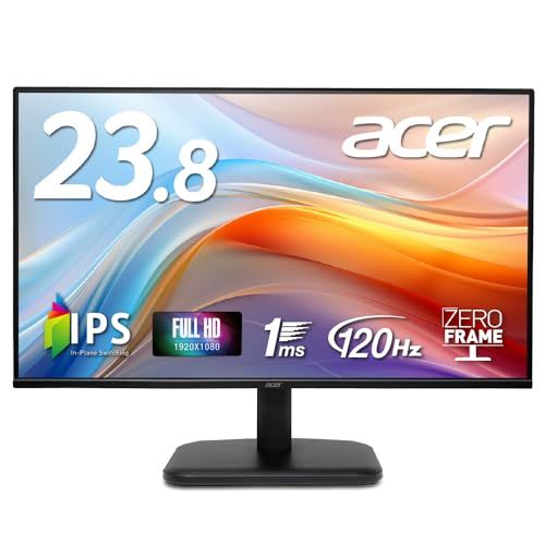 Acer モニター 23.8インチ フルHD 非光沢 120Hz 1ms(VRB) sRGB