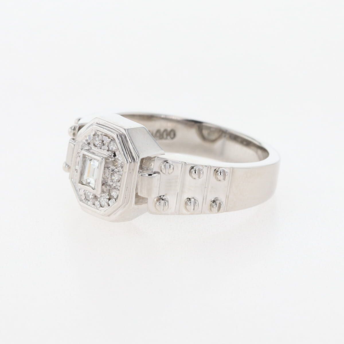 メレダイヤ デザインリング プラチナ 指輪 リング 13.5号 Pt900 ダイヤモンド レディース