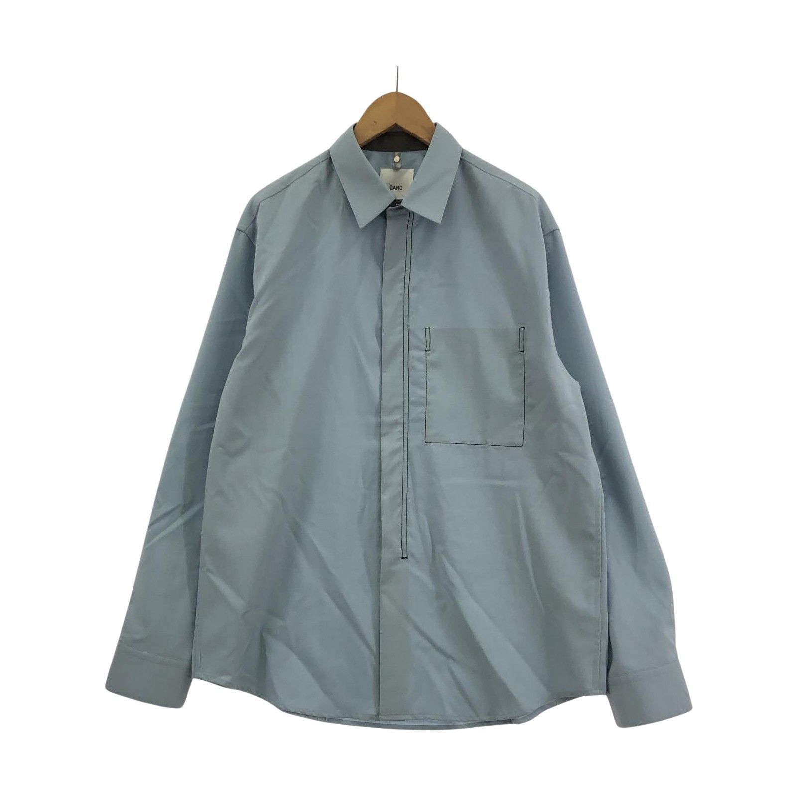 OAMC/21SS/IAN SHIRT/ウールシャツ/S/ブルー - メルカリ