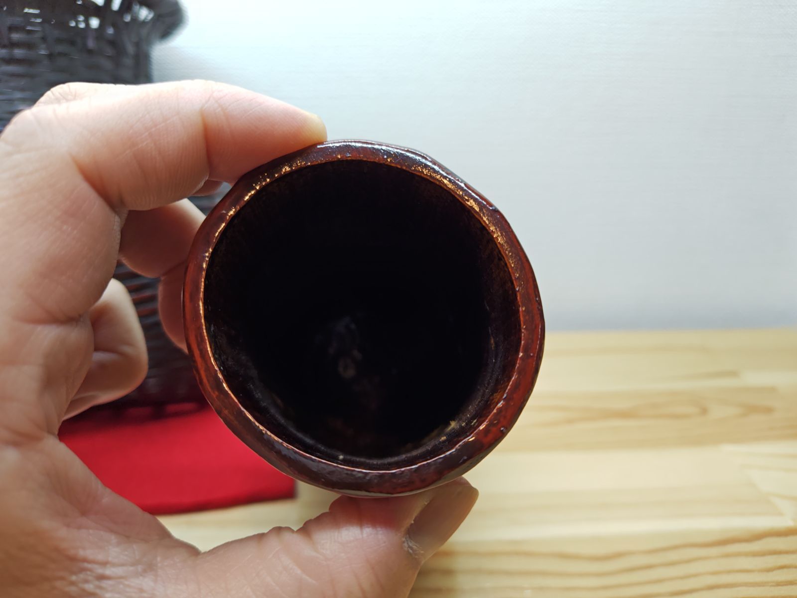 送料込【逢絢亭】茶道具 花入 花籠 花篭 唐物写 落としは竹製 篭師 鈴木竹朋斎 送料込【逢絢亭】茶道具 花入 花籠 花篭 唐物写 落としは竹製 篭