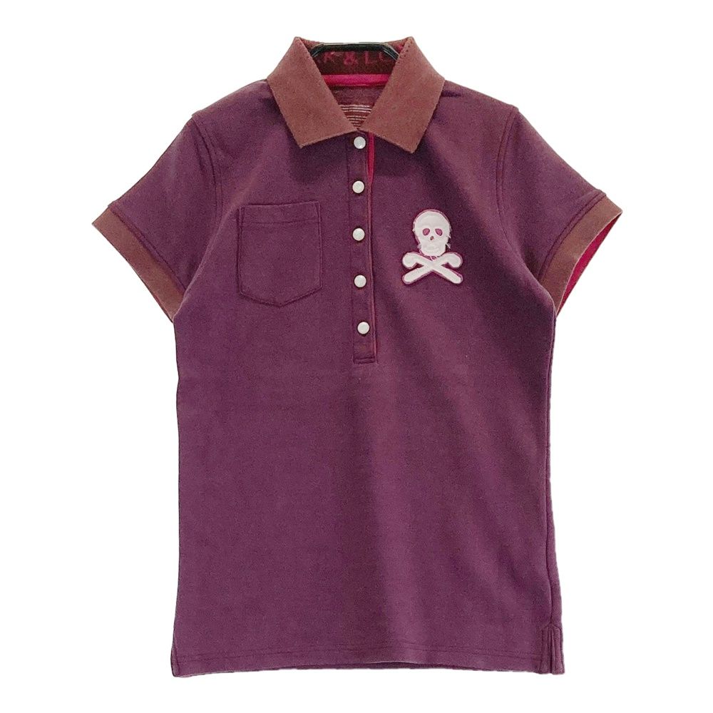 サイズ：S MARK&LONA マークアンドロナ MLW-13W-PL02 ポロシャツ パープル系 [240001198093] ゴルフウェア レディース ストスト