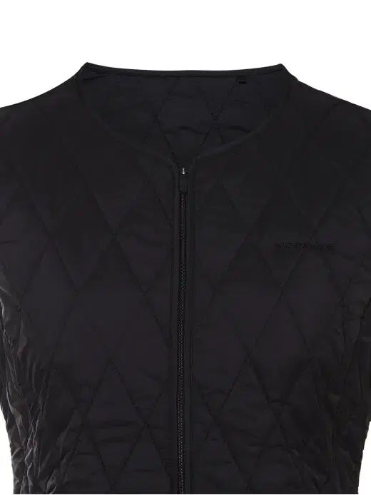 W.ANGLE ワイドアングル レディース キルティング ダウン ベスト 黒 85 90