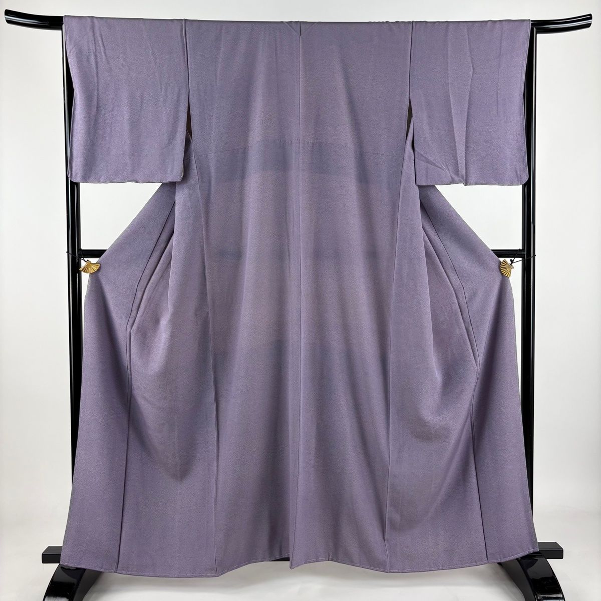 江戸小紋 身丈161.5cm 裄丈66cm M 袷 草花 寄せ柄 薄紫 正絹