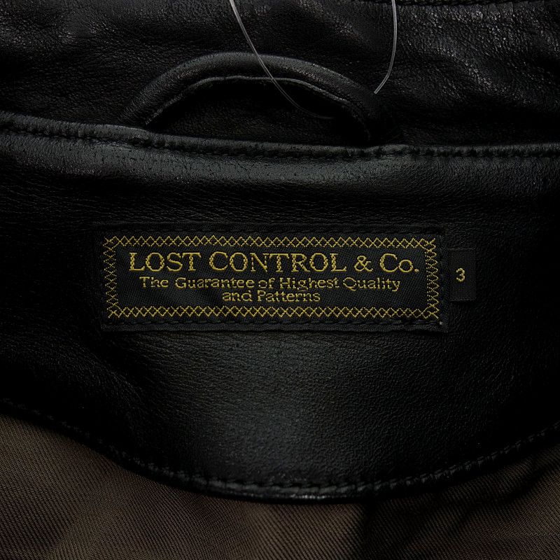 ロストコントロール/LOST CONTROL L11F3-5159 ホースハイド レザー シングル ライダース ジャケット ブラック サイズ メンズ3  - メルカリ