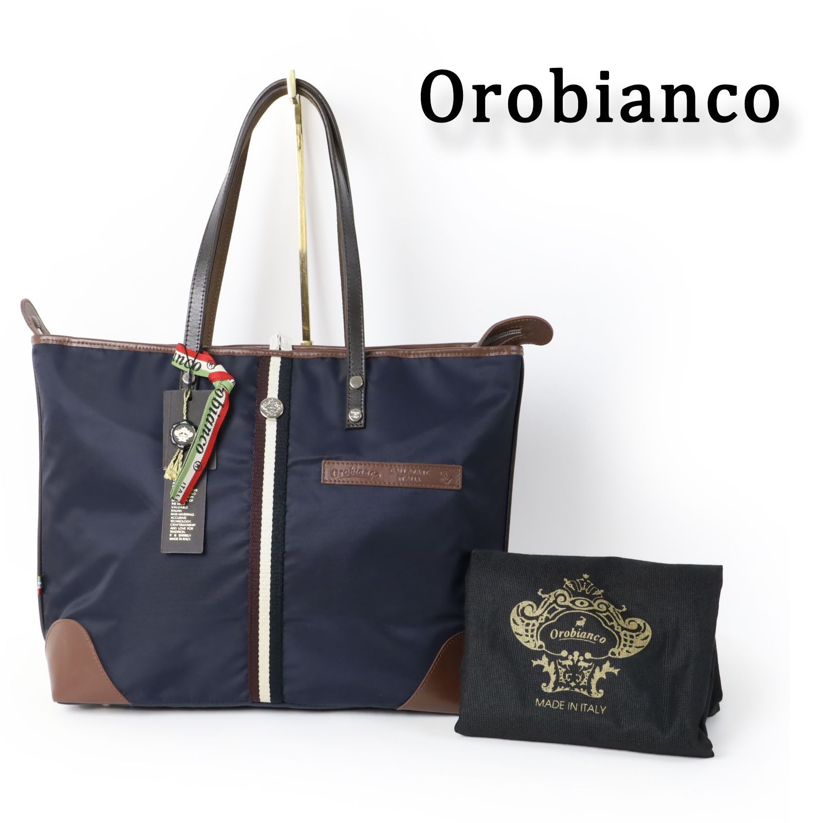 Orobianco オロビアンコ ビジネス トート バック メンズ ARPAC-FA 紺 -116