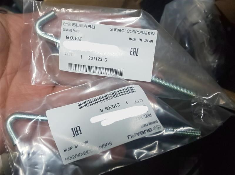 サンバー T11バッテリーロッド Sambar フィクス ホルダー×1ROD-BATTERY FIX HOLDER T1 +T3 +PV 1989/11-1991/07 純正 Genuine JDM OEM