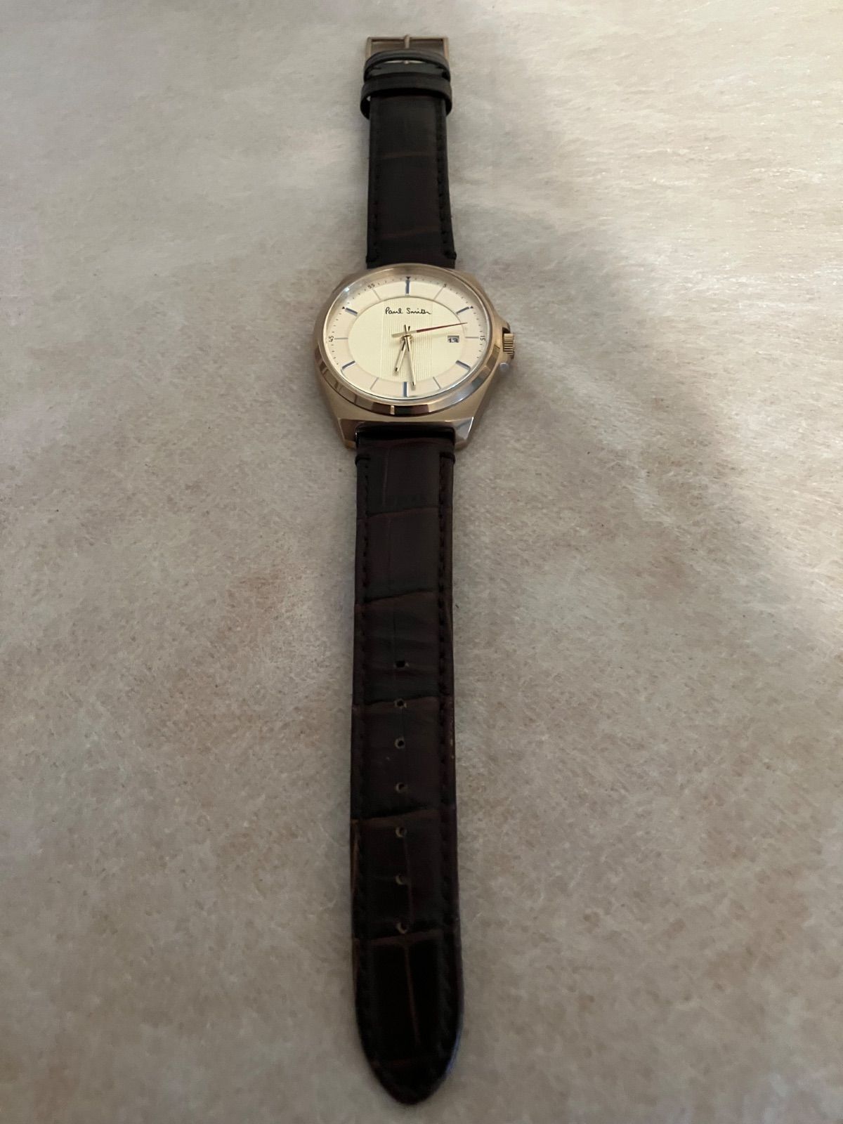 値下げ 稼働☆Paul Smith ポールスミス メンズ QZ腕時計 電池