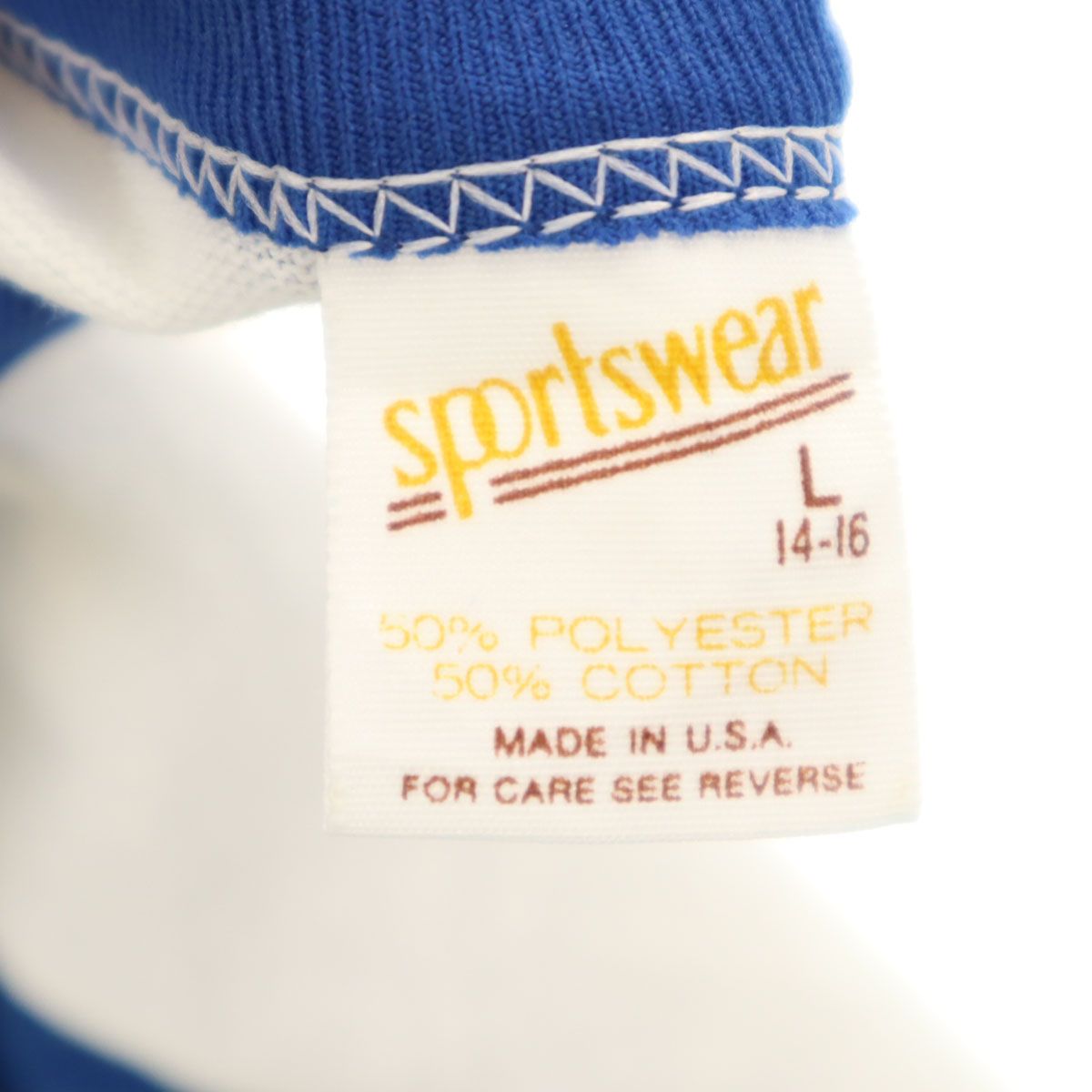 sportswear スポーツウェア 80s USA製 ヴィンテージ 7分袖 ラグラン T 