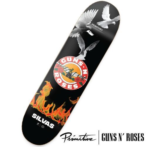 PRIMITIVE × GUNS N' ROSES Silvas Next Door Deck スケートボード