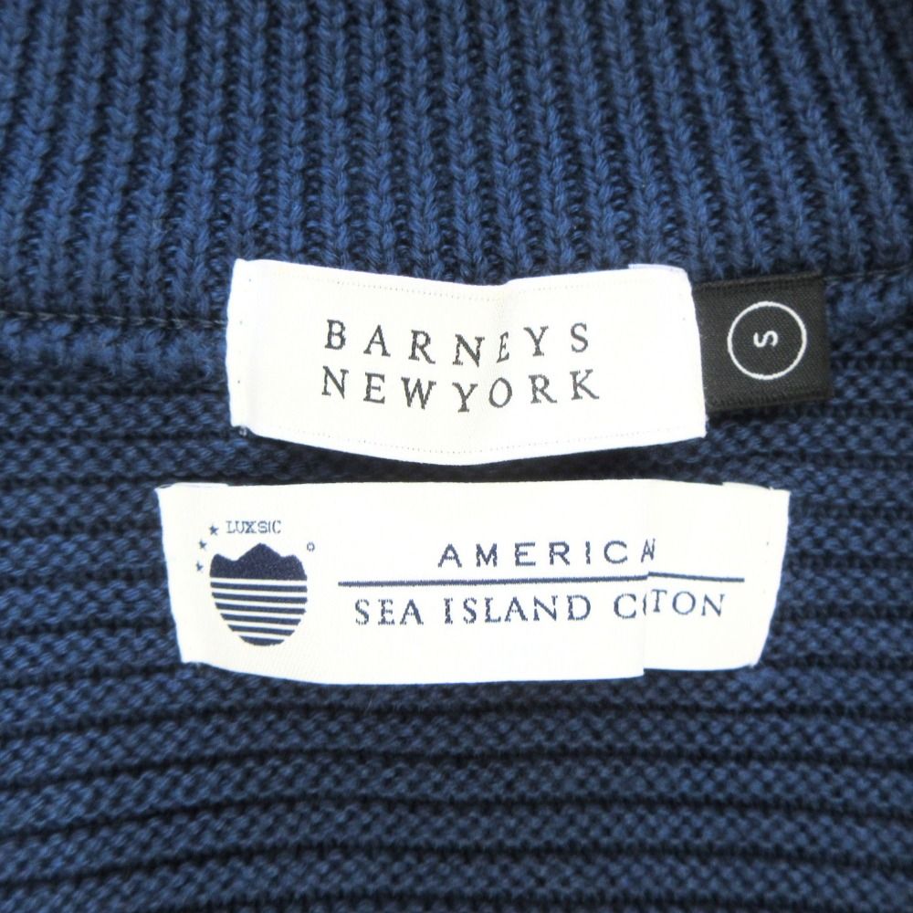 美品 BARNEYS NEW YORK バーニーズニューヨーク 海島綿 Vネック