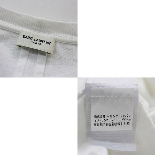 Saint Laurent PARIS サンローラン パリ カサンドラロゴ刺繍 胸 Saint Laurent PARIS サンローラン パリ カサンドラロゴ刺繍 胸
