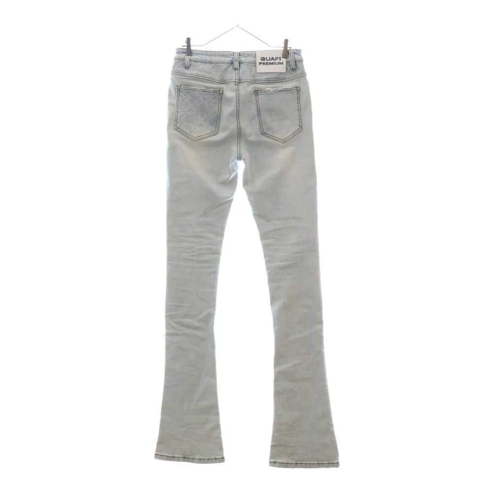 GUAPI (グアピ) AQUA BLUE ICON EMBELLISHED DENIM アクアブルー 