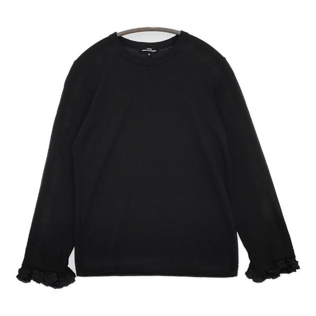 tricot COMME des GARCONS 袖フリル 異素材切り替え 長袖T