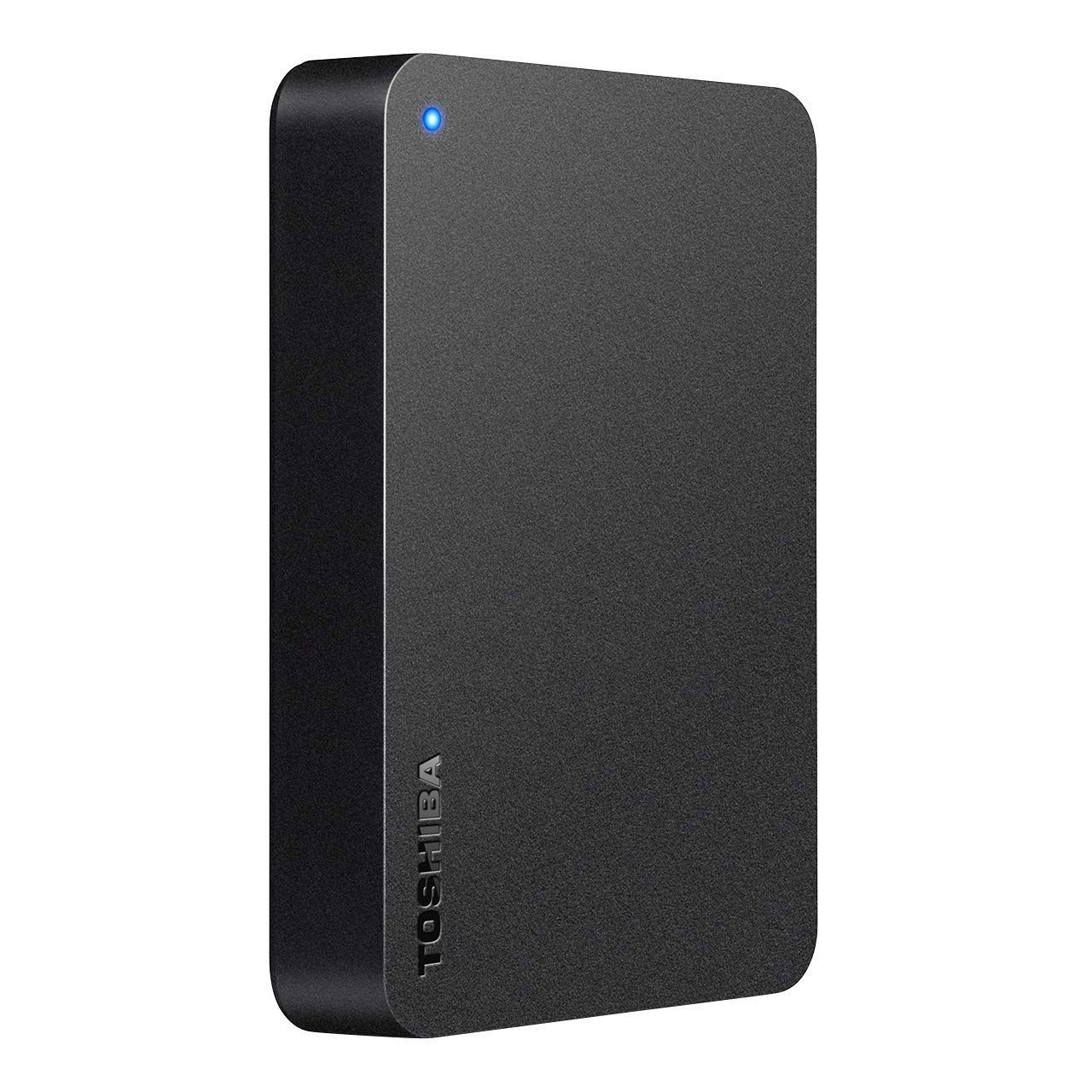東芝 Canvio 4TB USB3.2(Gen1)対応 ポータブルHDD PC/TV対応 バッファローサポート 国内メーカー 故障予測 外付け Mac ブラック HD-TPA4U3-B/N 