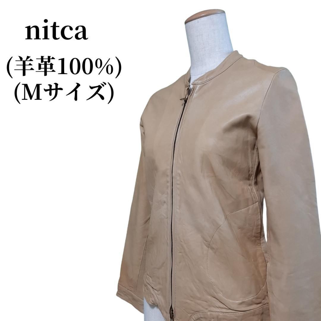 nitca ニトカ ジップブルゾン レザー羊革 黒 2 - ジャケット・アウター