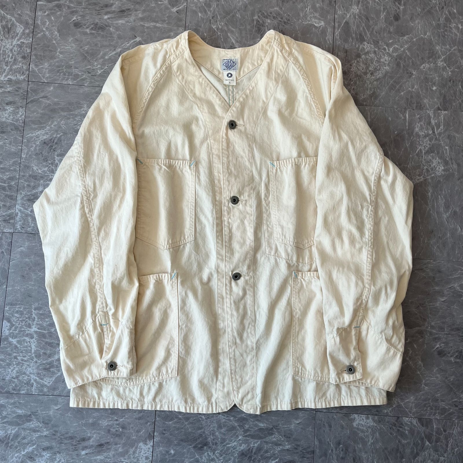 ★超名作モデル！ポスト★POST★カバーオール★チンスト★ドーナツボタン 733a86c08f3b3af5c83f4b2aa382fd