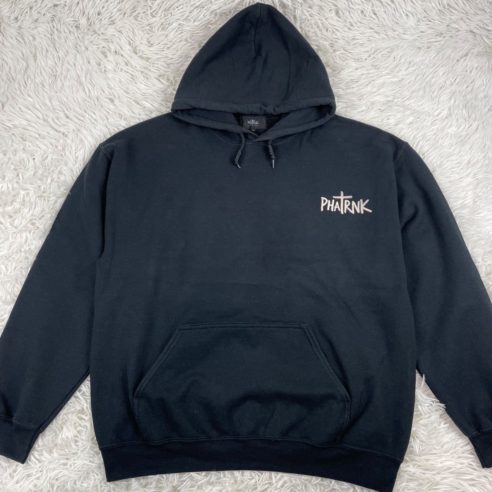 ダークグレー フード付きパーカー PHATRNK Amazon.co.jp: PHATRNKふぁっとらんくファットランク 刺繍Pロゴ