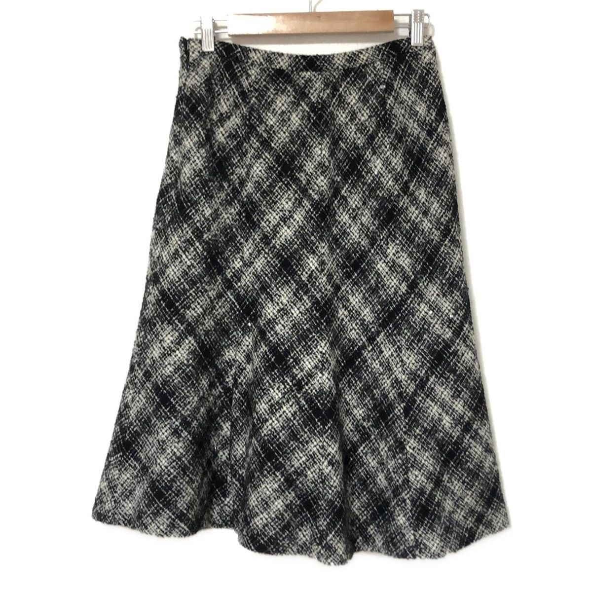 Leilian(レリアン) スカート サイズ11 M レディース美品 - 白×黒