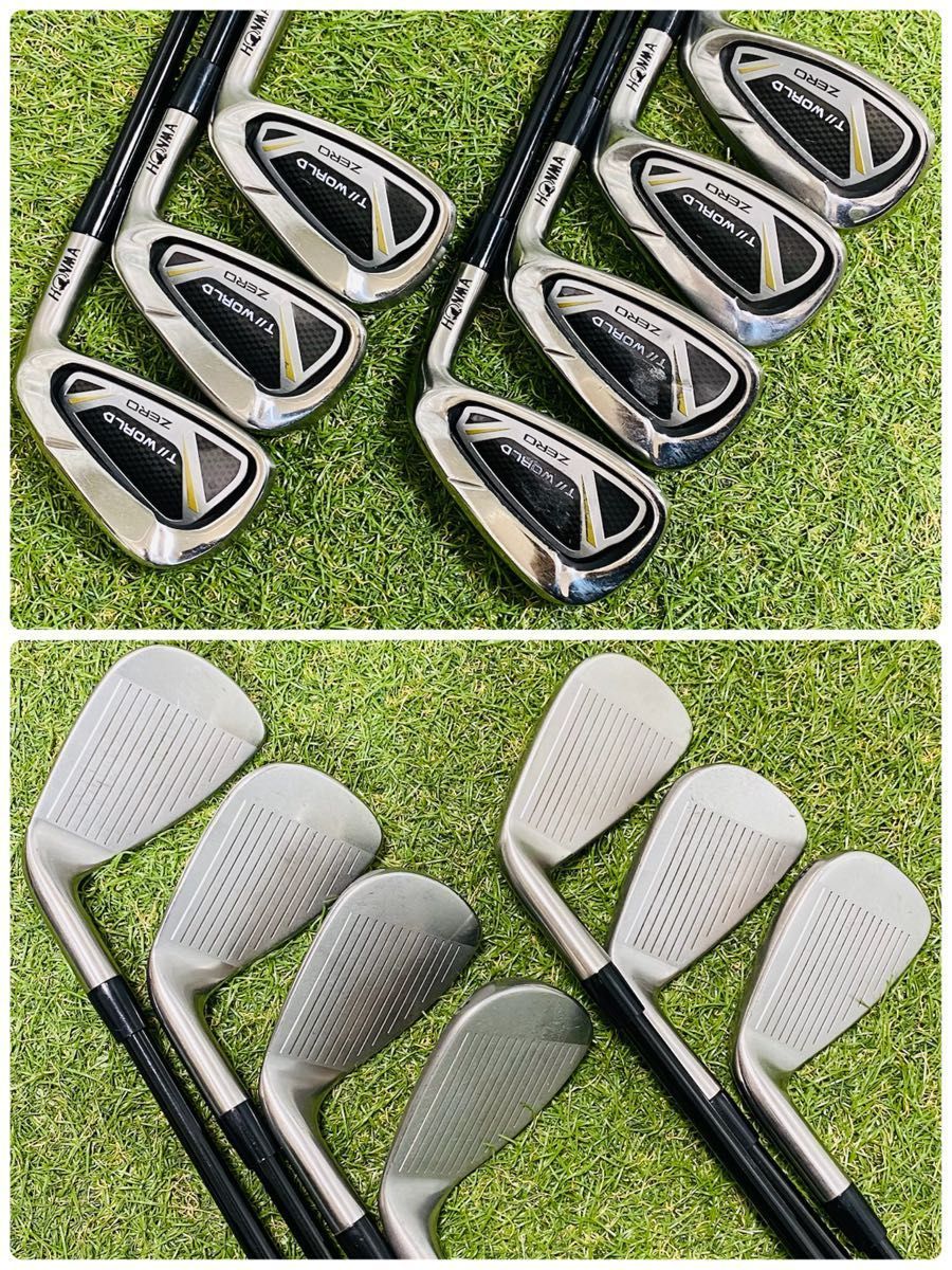 【良品】ホンマ ツアーワールドゼロ 2021 メンズゴルフセット 豪華13本 S ホンマ ツアーワールドゼロ2021 ゴルフクラブセット メンズ SR 13本 右