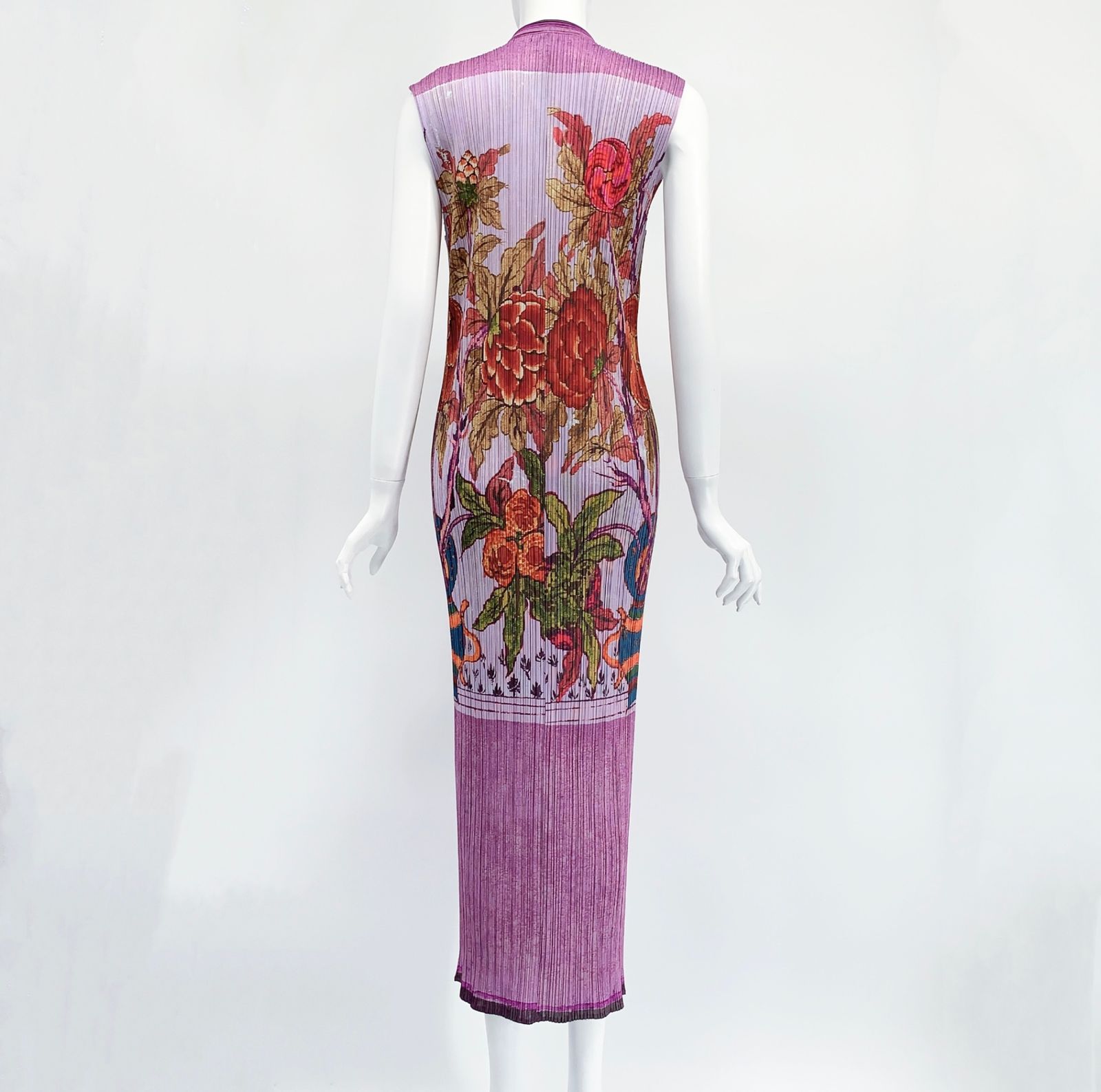 極美品✨PLEATS PLEASEイッセイミヤケ ロング ワンピース 花柄 総柄 PLEATS PLEASE プリーツプリーズ イッセイミヤケ PP71-JH516