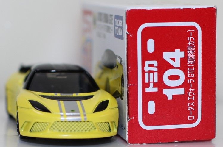 USED トミカ 104 ロータス エヴォーラ GTE 初回特別カラー