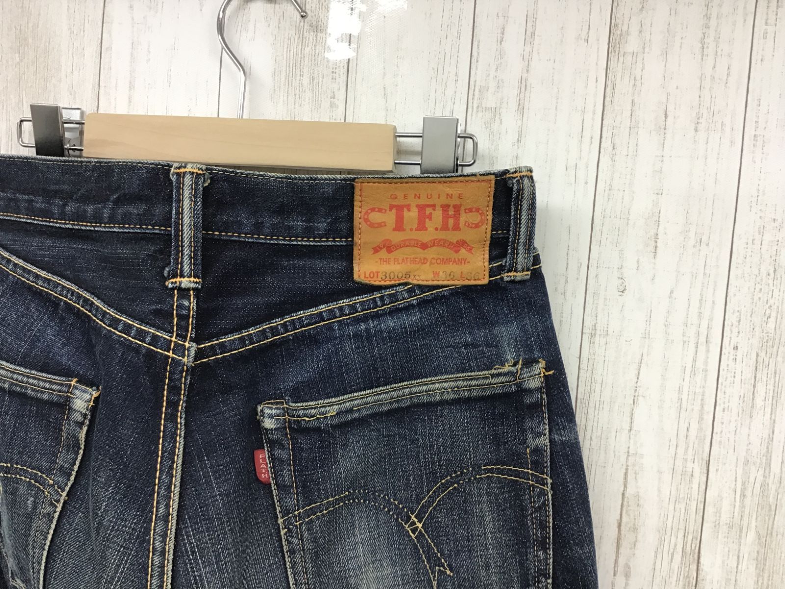 THE FLAT HEAD 定番の3005 W32　 美品 The Flat Head 【THE FLAT HEAD】 フラットヘッド 30インチ 3005