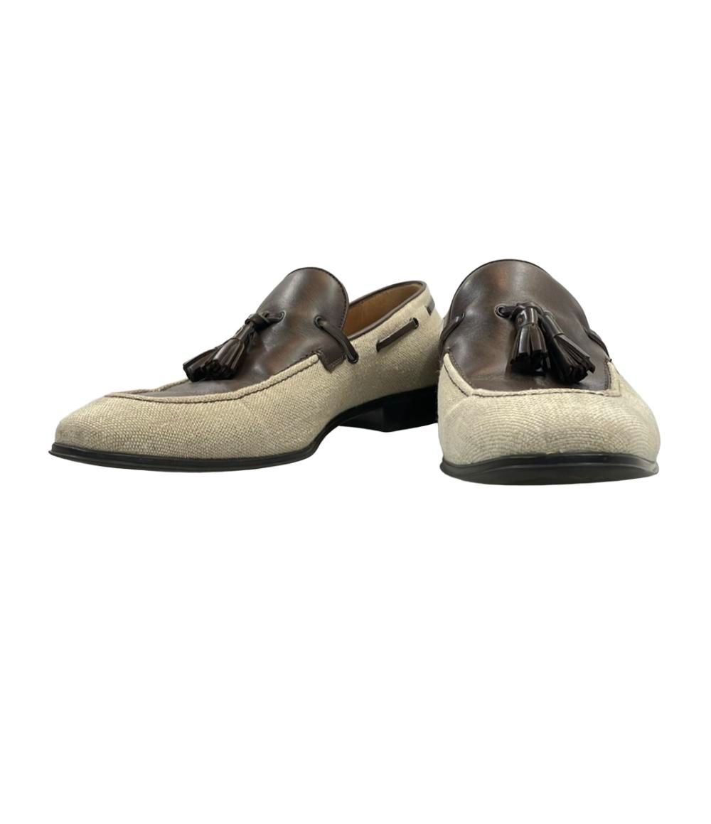 フェラガモ　タッセルローファー　ブラウン　ヌバック サイズ：８1/2　EE Salvatore Ferragamo (サルヴァトーレフェラガモ) レザー