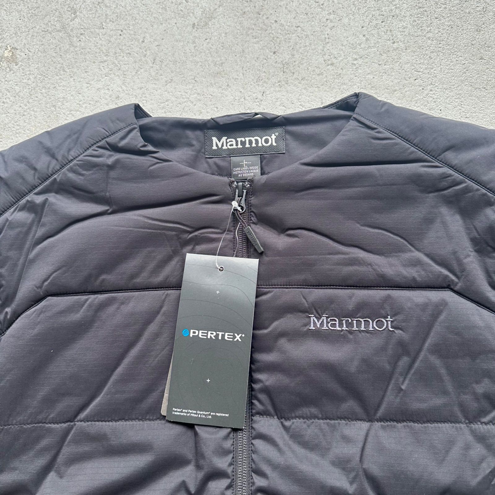 Marmot マーモット ノーカラー インナーダウン 中綿ジャケット 