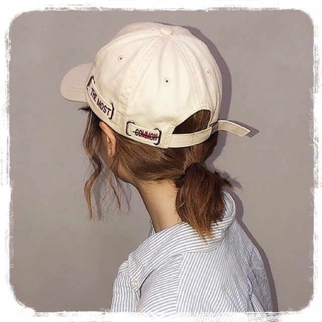 キャップ　ロゴ　帽子　ベージュ　メンズ レディース　韓国　ユニセックス　刺繍