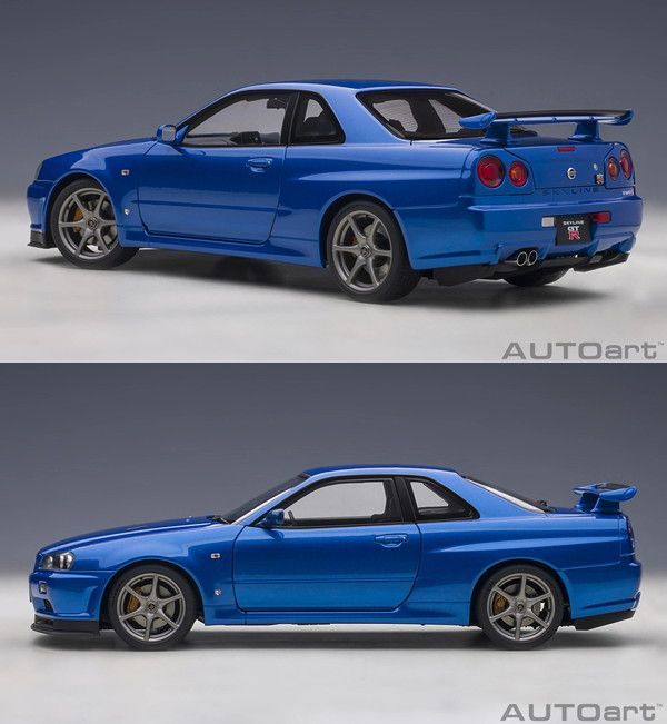 新品 AUTOart 1/18 日産 スカイライン GT-R (R34) Vスペック II