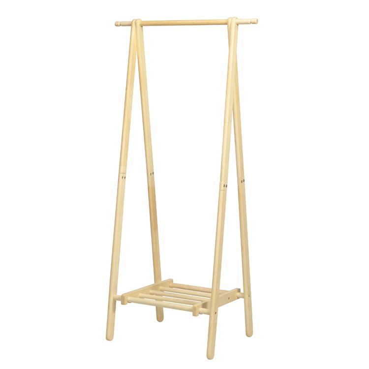 収納棚付 洋服が選びやすいオープンハンガーラック もく 衣類収納 コートハンガー 北欧風 モダン 2802